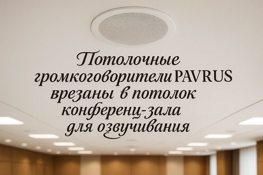Потолочные громкоговорители PAVRUS для озвучивания конференц-залов Потолочные громкоговорители PAVRUS для озвучивания конференц-залов